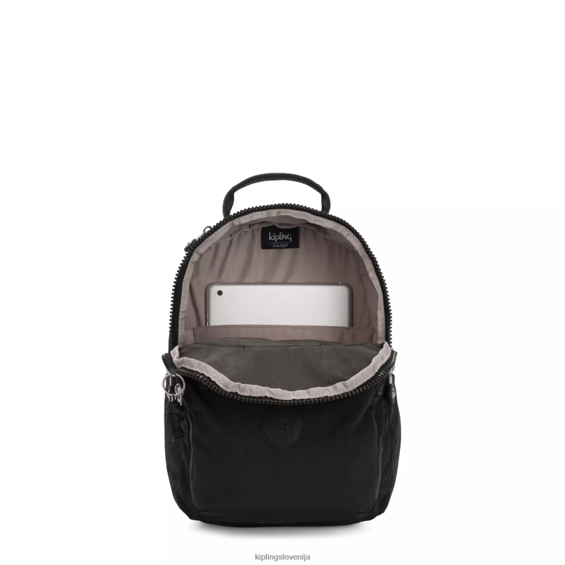 Kipling V4X2B420 črni noir nahrbtnik za majhen tablični računalnik Seoul ženske monogramabilen - slika 3