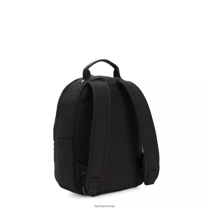 Kipling V4X2B420 črni noir nahrbtnik za majhen tablični računalnik Seoul ženske monogramabilen - slika 5