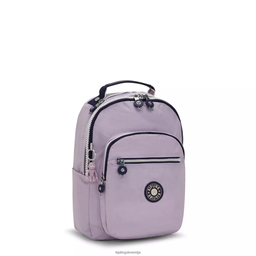 Kipling V4X2B423 nežno lila blok nahrbtnik za majhen tablični računalnik Seoul ženske monogramabilen - slika 2