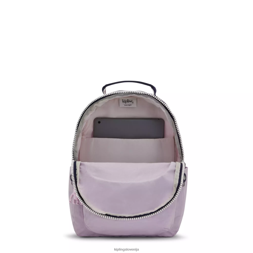 Kipling V4X2B423 nežno lila blok nahrbtnik za majhen tablični računalnik Seoul ženske monogramabilen - slika 3