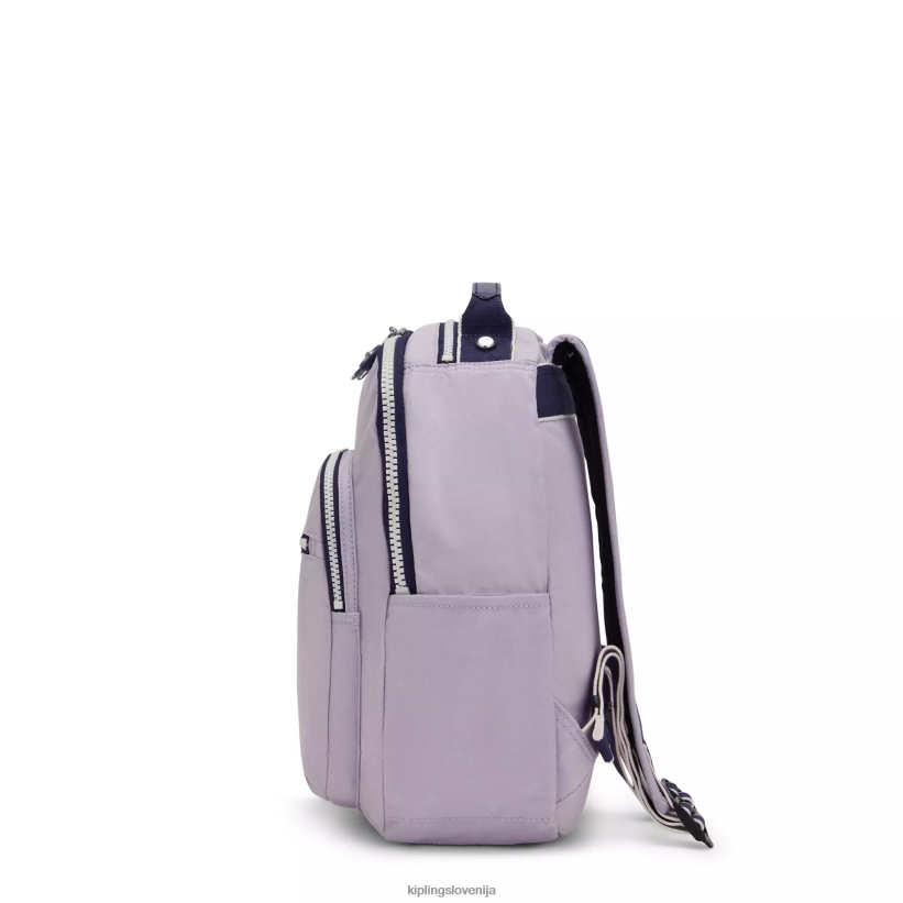 Kipling V4X2B423 nežno lila blok nahrbtnik za majhen tablični računalnik Seoul ženske monogramabilen - slika 5