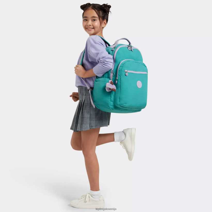 Kipling V4X2B429 deskarsko zelena Seoul velik 15" nahrbtnik za prenosni računalnik ženske nahrbtniki za prenosnike - slika 4