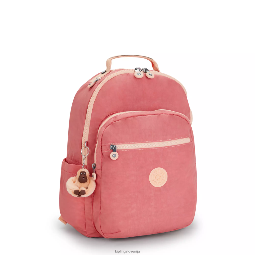 Kipling V4X2B433 veselo roza Seoul velik 15" nahrbtnik za prenosni računalnik ženske nahrbtniki za prenosnike - slika 2