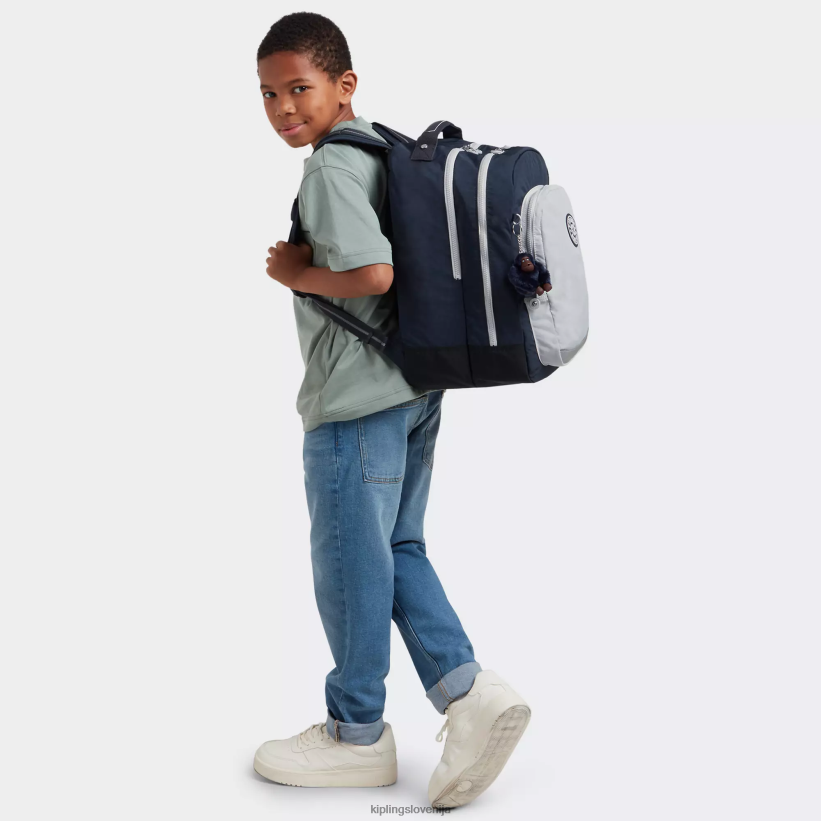 Kipling V4X2B435 prava modro siva učilnica 17" nahrbtnik za prenosni računalnik ženske nahrbtniki za prenosnike - slika 4