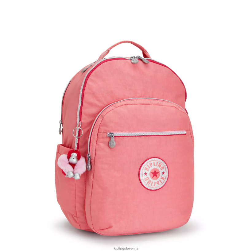 Kipling V4X2B439 vesela roza zabava Seoul ekstra velik 17" nahrbtnik za prenosni računalnik ženske nahrbtniki za prenosnike - slika 2