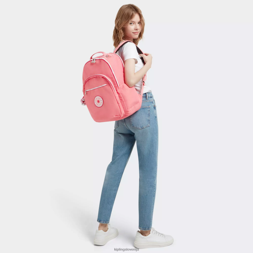 Kipling V4X2B439 vesela roza zabava Seoul ekstra velik 17" nahrbtnik za prenosni računalnik ženske nahrbtniki za prenosnike - slika 4