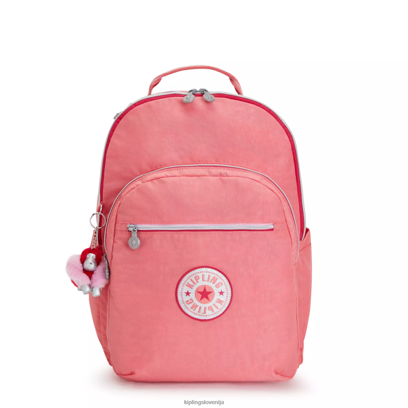 Kipling V4X2B439 vesela roza zabava Seoul ekstra velik 17" nahrbtnik za prenosni računalnik ženske nahrbtniki za prenosnike - slika 1