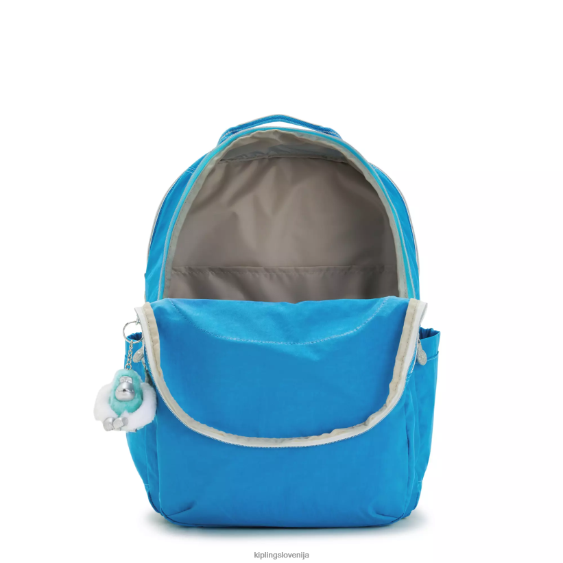Kipling V4X2B440 željni modre zabave Seoul ekstra velik 17" nahrbtnik za prenosni računalnik ženske nahrbtniki za prenosnike - slika 3