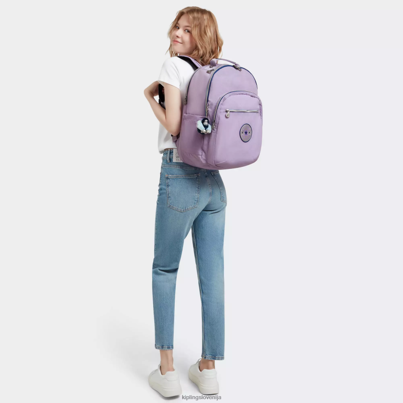 Kipling V4X2B441 neskončna lila zabava Seoul ekstra velik 17" nahrbtnik za prenosni računalnik ženske nahrbtniki za prenosnike - slika 4