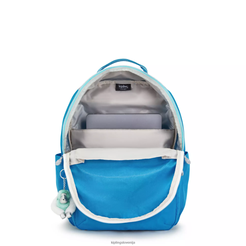 Kipling V4X2B444 željni modre zabave Seoul velik 15" nahrbtnik za prenosni računalnik ženske nahrbtniki za prenosnike - slika 3