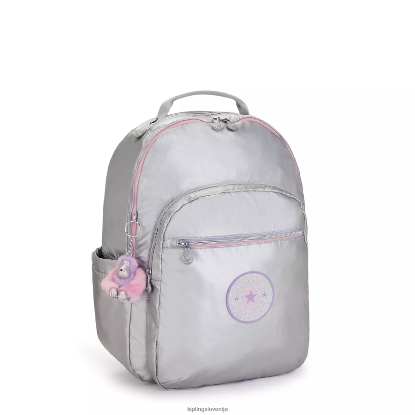 Kipling V4X2B448 candy metal zabava Seoul velik kovinski 15" nahrbtnik za prenosni računalnik ženske nahrbtniki za prenosnike - slika 2