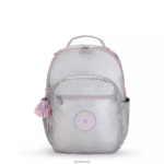 Kipling V4X2B448 candy metal zabava Seoul velik kovinski 15" nahrbtnik za prenosni računalnik ženske nahrbtniki za prenosnike