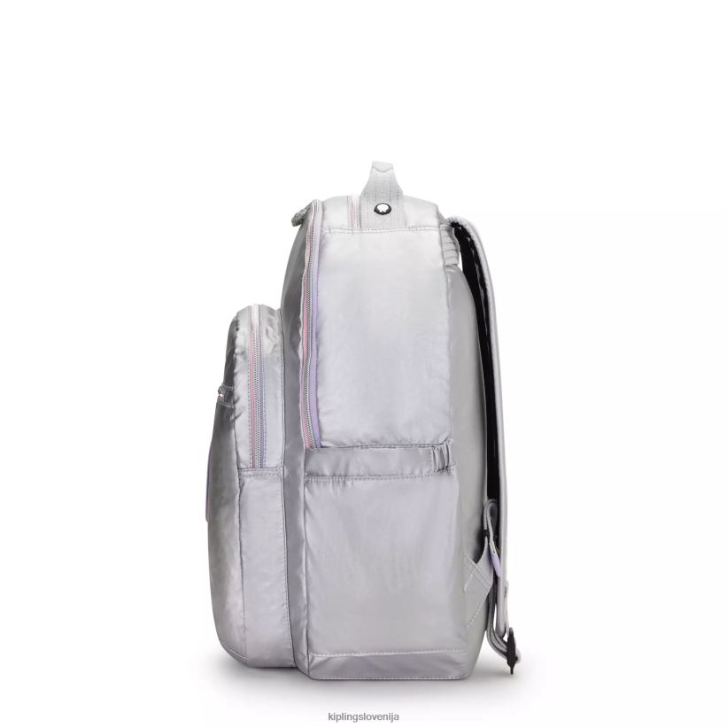Kipling V4X2B448 candy metal zabava Seoul velik kovinski 15" nahrbtnik za prenosni računalnik ženske nahrbtniki za prenosnike - slika 5