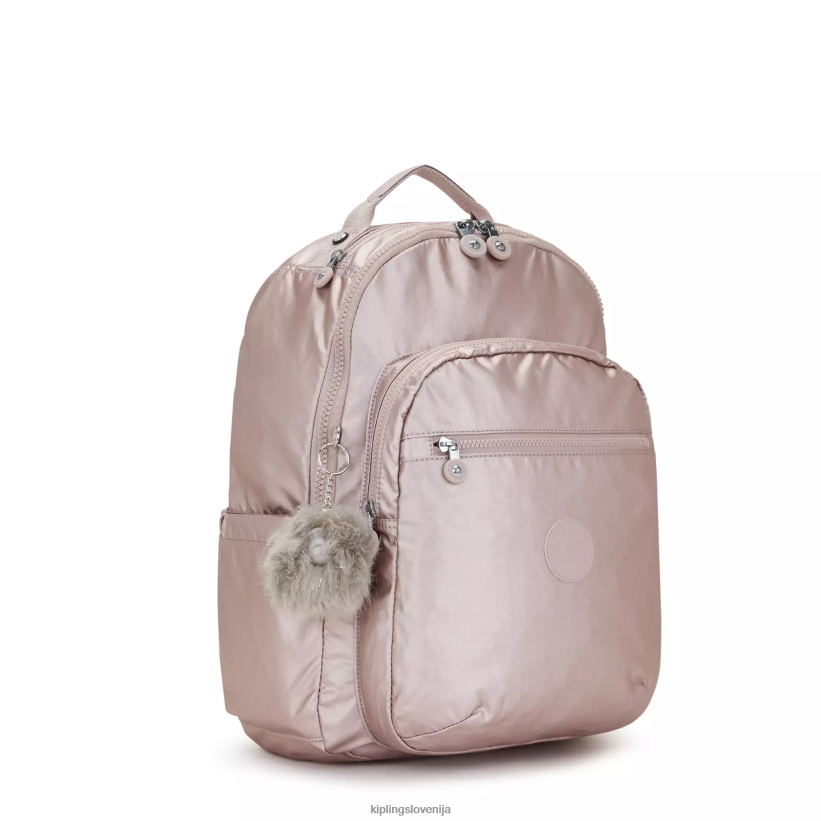 Kipling V4X2B461 kovinska vrtnica Seoul velik kovinski 15" nahrbtnik za prenosni računalnik ženske nahrbtniki za prenosnike - slika 2