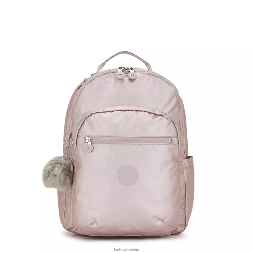 Kipling V4X2B461 kovinska vrtnica Seoul velik kovinski 15" nahrbtnik za prenosni računalnik ženske nahrbtniki za prenosnike - slika 1