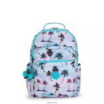 Kipling V4X2B465 senčni odtis dlani Seoul nahrbtnik za prenosni računalnik velikosti 15" z velikim potiskom ženske nahrbtniki za prenosnike