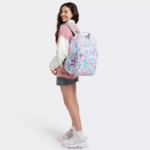 Kipling V4X2B469 vodne rože Seoul nahrbtnik za prenosni računalnik velikosti 15" z velikim potiskom ženske nahrbtniki za prenosnike - slika 4