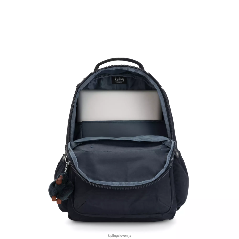 Kipling V4X2B470 pravi modri ton Seoul velik 15" nahrbtnik za prenosni računalnik ženske nahrbtniki za prenosnike - slika 3