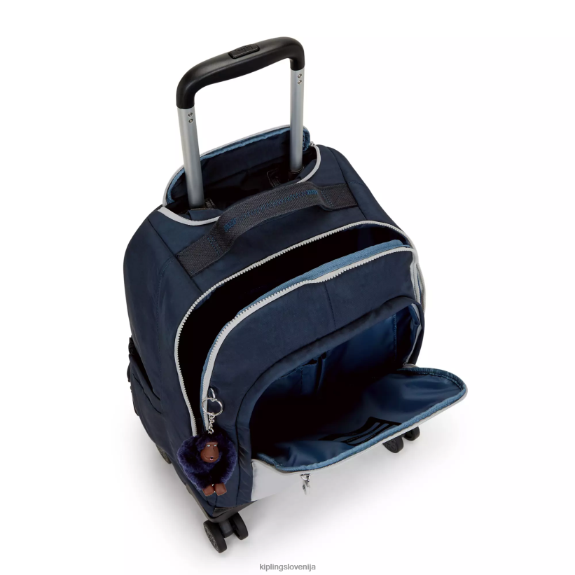 Kipling V4X2B479 prava modro siva nahrbtnik za prenosni računalnik new zea 15". ženske nahrbtniki za zvijanje - slika 3