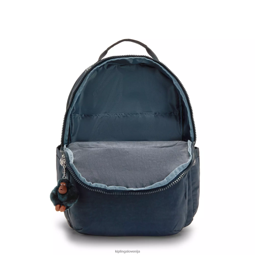 Kipling V4X2B487 pravi modri ton Seoul ekstra velik 17" nahrbtnik za prenosni računalnik ženske nahrbtniki za prenosnike - slika 3