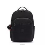 Kipling V4X2B488 pravi črni ton Seoul ekstra velik 17" nahrbtnik za prenosni računalnik ženske nahrbtniki za prenosnike