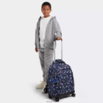 Kipling V4X2B489 surf morski tisk nahrbtnik za prenosni računalnik new zea 15" s potiskom ženske nahrbtniki za zvijanje - slika 4