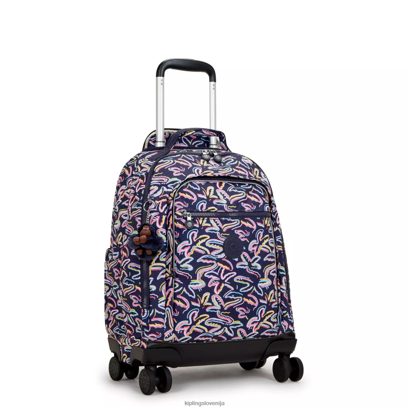 Kipling V4X2B490 palm fiesta tisk nahrbtnik za prenosni računalnik new zea 15" s potiskom ženske nahrbtniki za zvijanje - slika 2