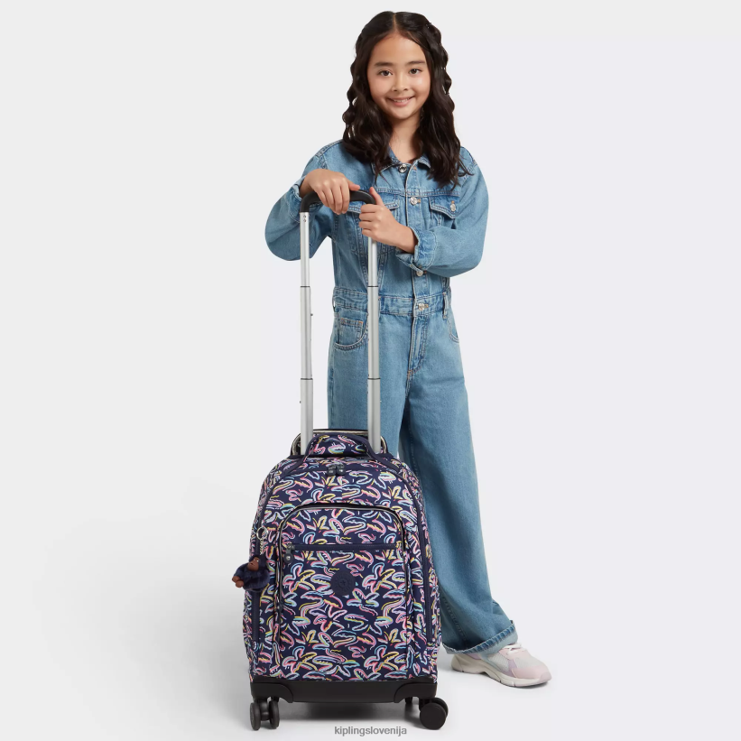 Kipling V4X2B490 palm fiesta tisk nahrbtnik za prenosni računalnik new zea 15" s potiskom ženske nahrbtniki za zvijanje - slika 4