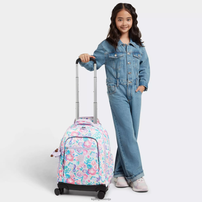 Kipling V4X2B491 vodne rože nahrbtnik za prenosni računalnik new zea 15" s potiskom ženske nahrbtniki za zvijanje - slika 4