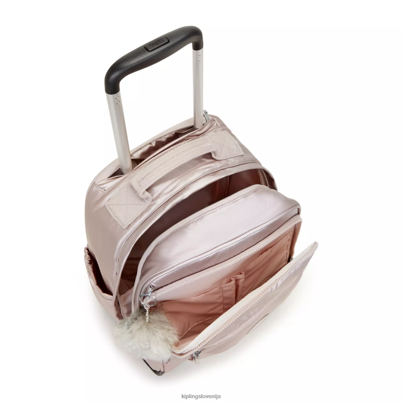 Kipling V4X2B492 kovinska vrtnica velik kovinski nahrbtnik gaze ženske nahrbtniki za zvijanje - slika 3