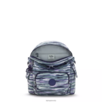 Kipling V4X2B497 črtaste črte city ​​pack mini nahrbtnik s potiskom ženske mini vrečke - slika 3
