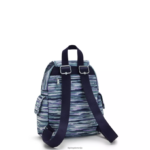 Kipling V4X2B497 črtaste črte city ​​pack mini nahrbtnik s potiskom ženske mini vrečke - slika 5