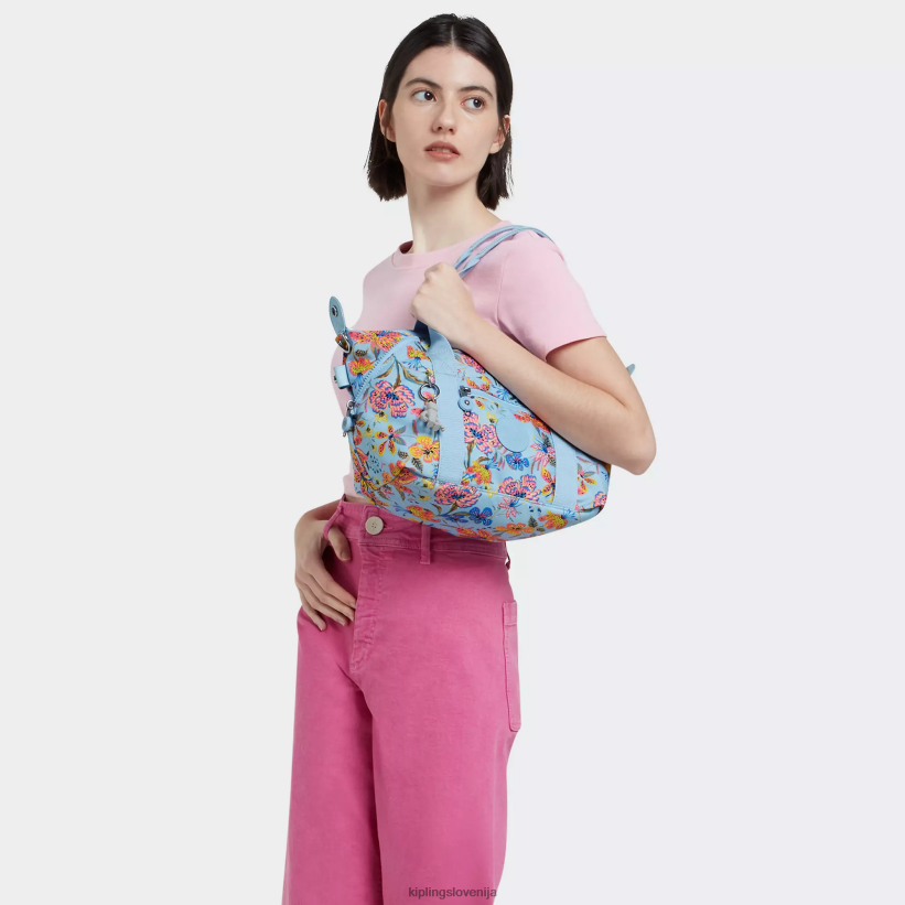 Kipling V4X2B4 divje rože torbica z umetniškim mini potiskom ženske torbe za čez ramo - slika 4