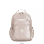 Kipling V4X2B503 kovinski sijaj Seoul velik kovinski 15" nahrbtnik za prenosni računalnik ženske nahrbtniki za prenosnike