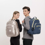 Kipling V4X2B503 kovinski sijaj Seoul velik kovinski 15" nahrbtnik za prenosni računalnik ženske nahrbtniki za prenosnike - slika 4