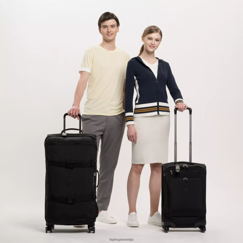 Kipling V4X2B518 črni noir spontana velika vozna prtljaga ženske vozna prtljaga - slika 4