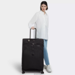 Kipling V4X2B523 vtisnjen podpis vrtite veliko prtljago na 4 kolesa ženske vozna prtljaga - slika 4