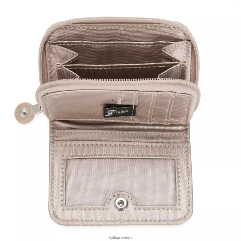 Kipling V4X2B567 kovinski sijaj zgornji del kovinske denarnice ženske denarnice in zapestnice - slika 3