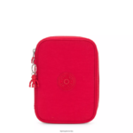 Kipling V4X2B575 rdeče rdečilo etui za 100 pisal ženske peresa in svinčniki