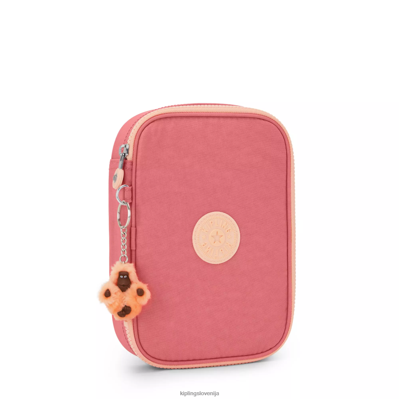 Kipling V4X2B576 veselo roza etui za 100 pisal ženske peresa in svinčniki - slika 2