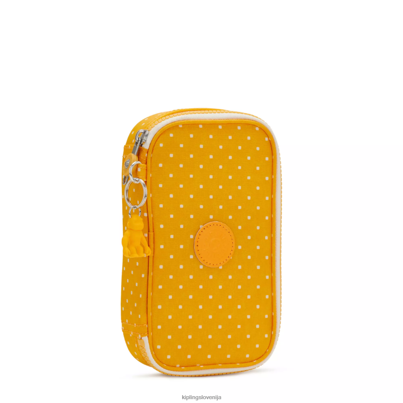 Kipling V4X2B594 rumena mehka pika Etui s potiskom za 50 pisal ženske peresa in svinčniki - slika 2