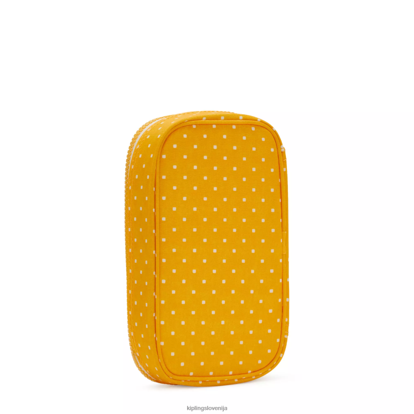 Kipling V4X2B594 rumena mehka pika Etui s potiskom za 50 pisal ženske peresa in svinčniki - slika 4