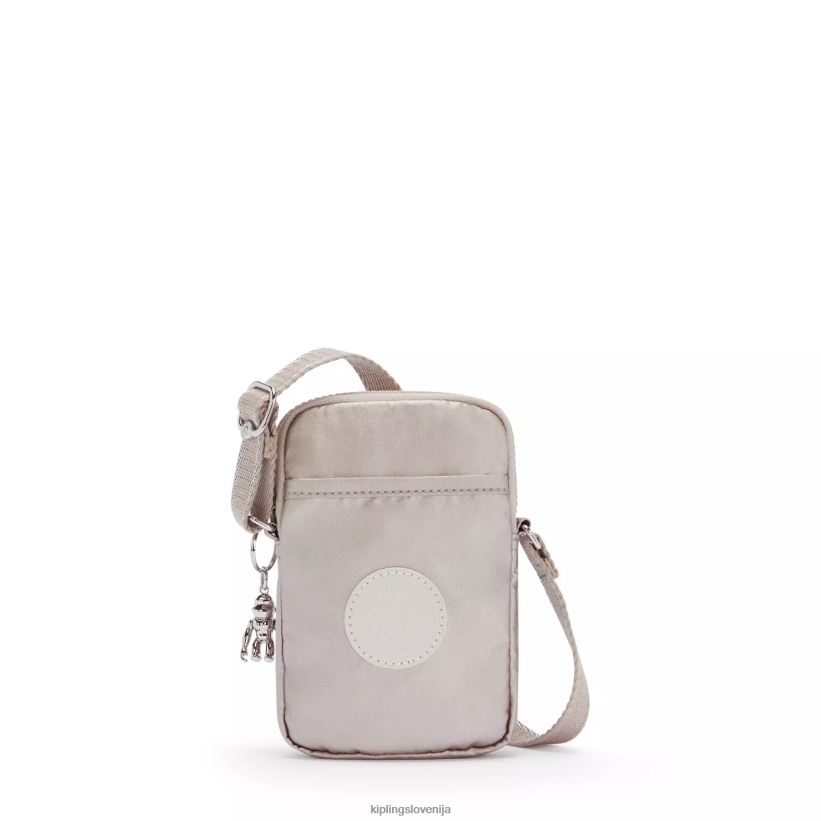 Kipling V4X2B59 kovinski sijaj tally kovinska torba za telefon čez ramo ženske torbice za čez ramo - slika 1