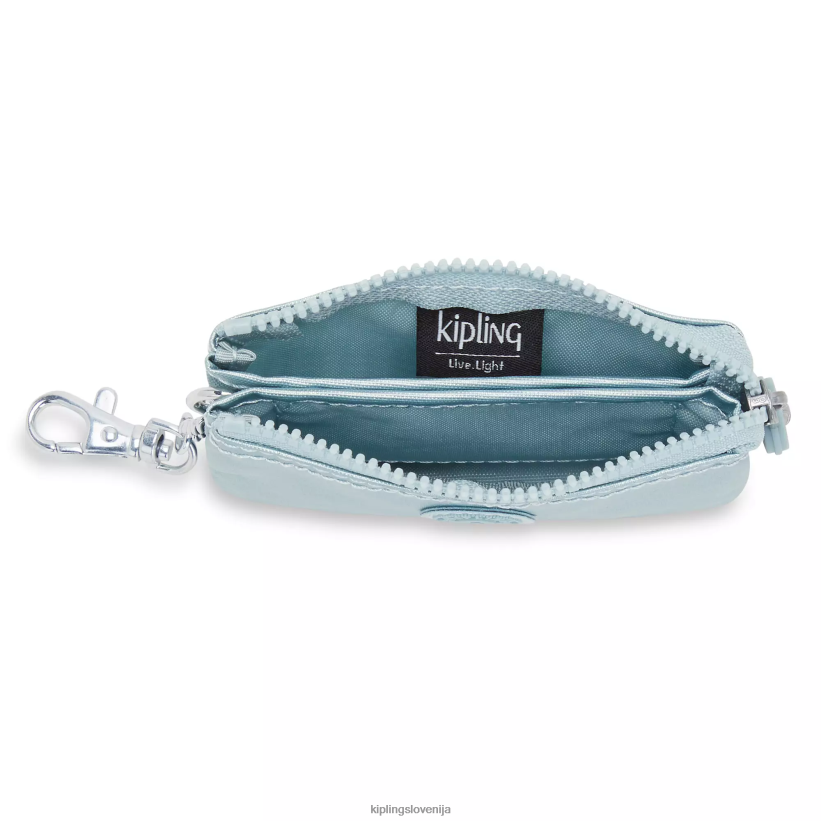 Kipling V4X2B608 biserno modra kovinska creativity mini torbica kovinski obesek za ključe ženske obeski za ključe - slika 3