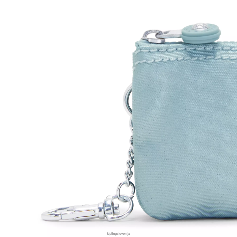 Kipling V4X2B608 biserno modra kovinska creativity mini torbica kovinski obesek za ključe ženske obeski za ključe - slika 5