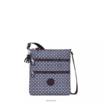 Kipling V4X2B8 črna ploščica mini torbica za čez telo s potiskom keiko ženske mini vrečke