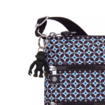 Kipling V4X2B8 črna ploščica mini torbica za čez telo s potiskom keiko ženske mini vrečke - slika 5