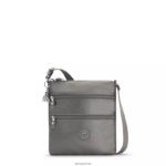Kipling V4X2B95 luna siva kovinska keiko kovinska mini torbica za čez ramo ženske mini vrečke