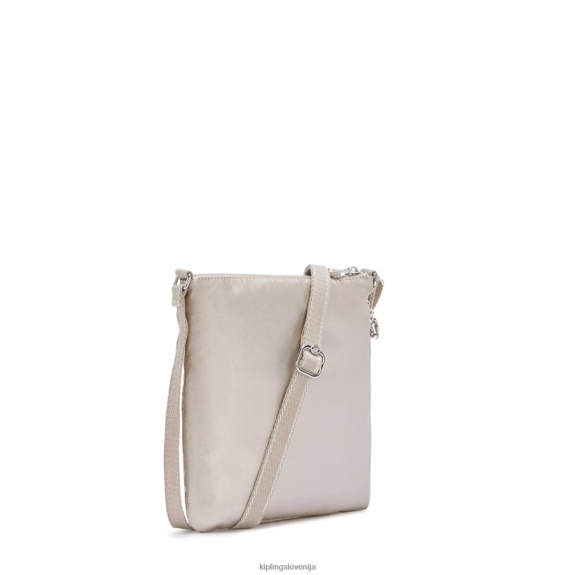 Kipling V4X2B98 kovinski sijaj keiko kovinska mini torbica za čez ramo ženske mini vrečke - slika 5